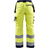 7156 Naisten highvis riipputaskuhousut