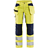 7163 Naisten highvis riipputaskuhousut stretch