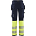 7193 Naisten highvis riipputaskuhousut 4-way stretch