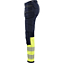 7193 Naisten highvis riipputaskuhousut 4-way stretch