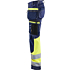 7196 Naisten highvis riipputaskuhousut stretch