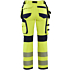 7197 Naisten highvis riipputaskuhousut 4-way stretch