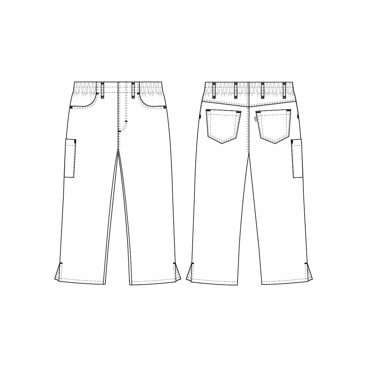 Pull-on Capri-farkut, supersiistit