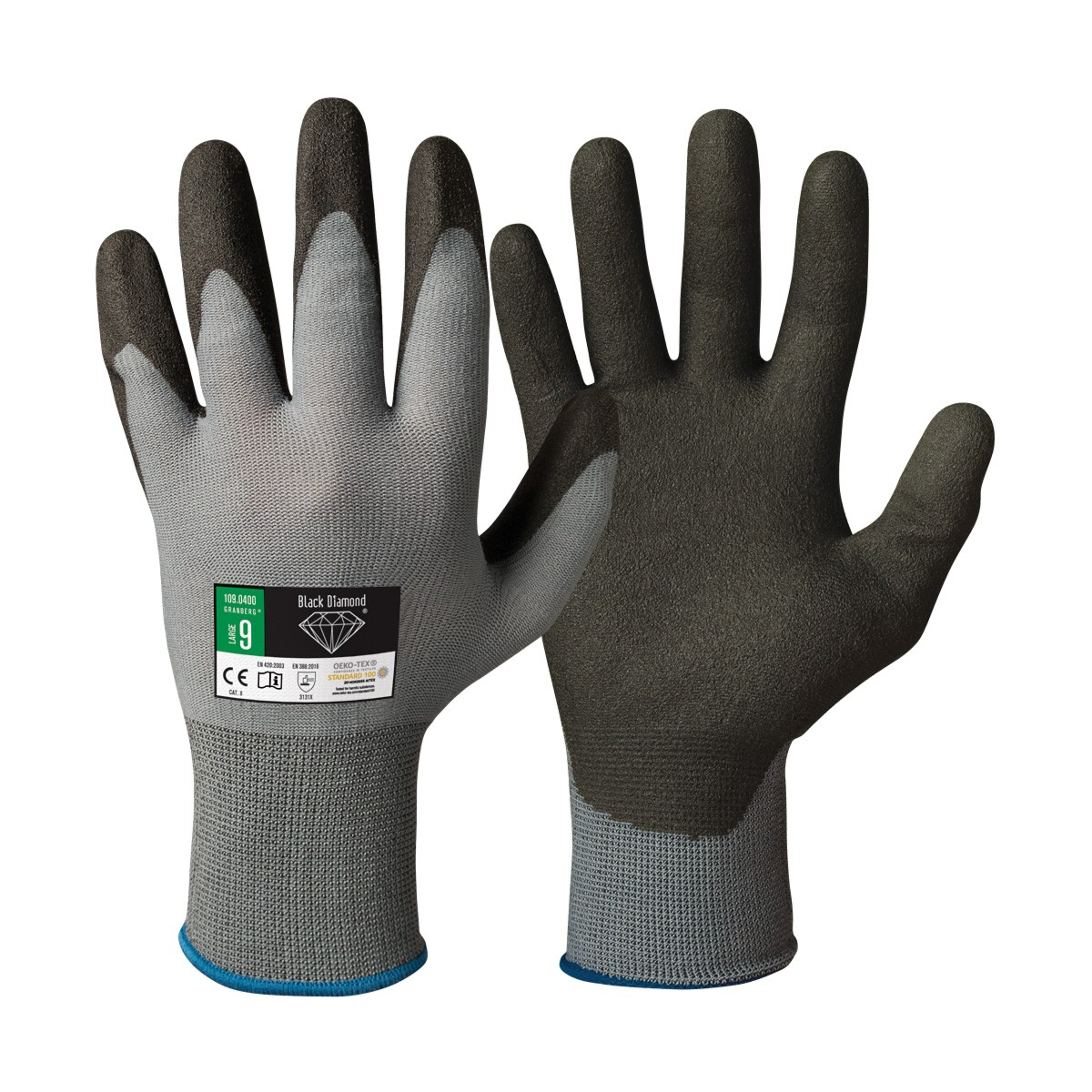 Asennuskäsineet Black Diamond, Oeko-Tex® 100 -hyväksytyt, 12 paria