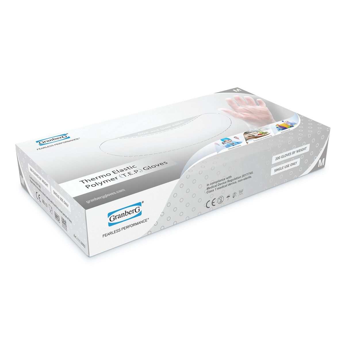 Kertakäyttökäsineet, 10 paria