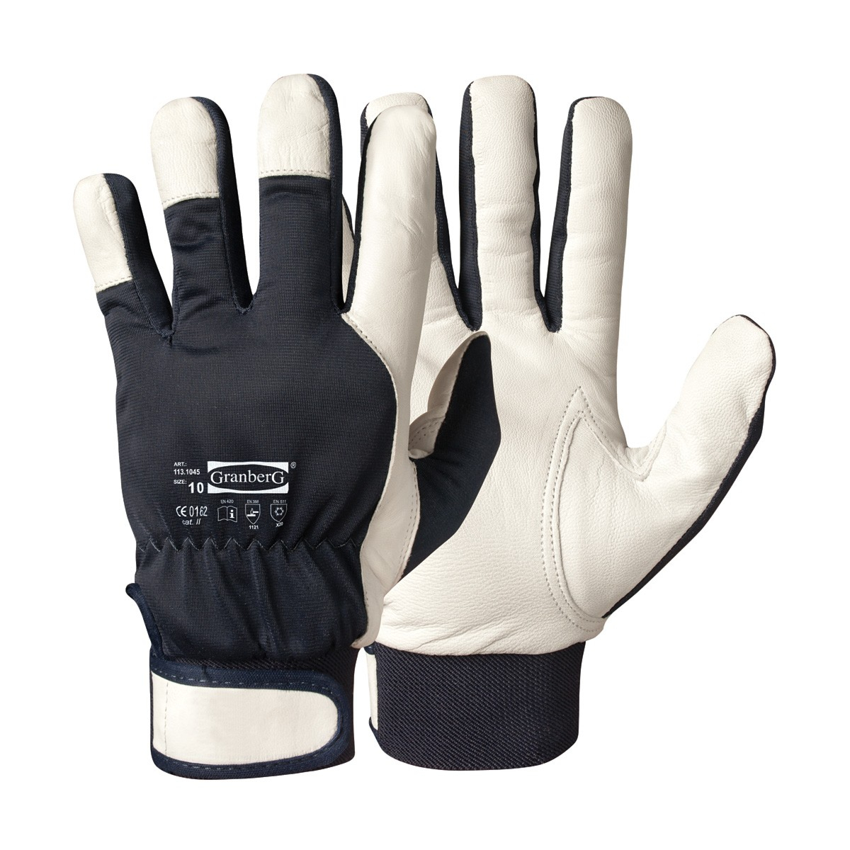 Asennustyöntekijän talvikäsineet, istuva, 12 paria