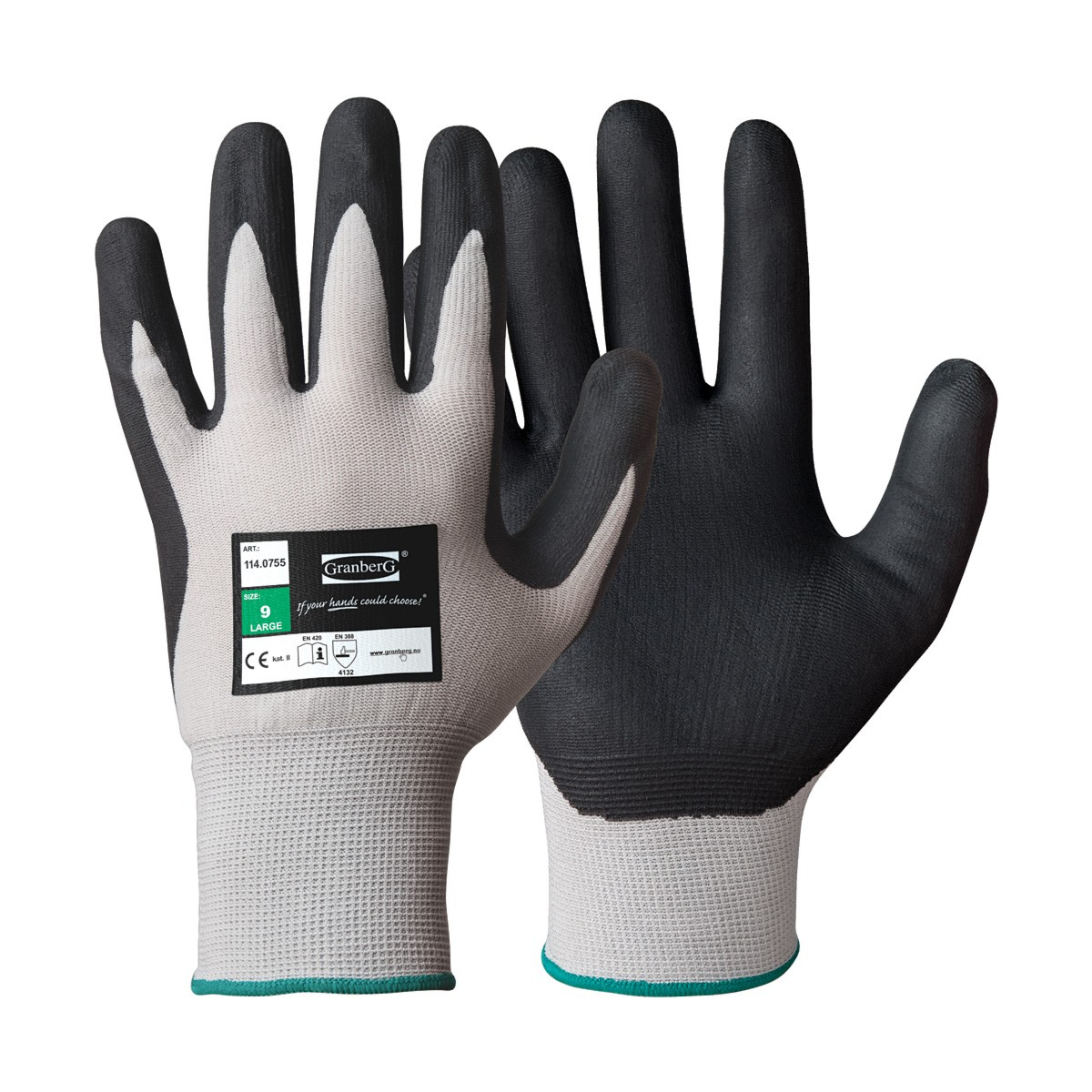 Asennuskäsineet, Oeko-Tex® 100 -hyväksytyt, 12 paria