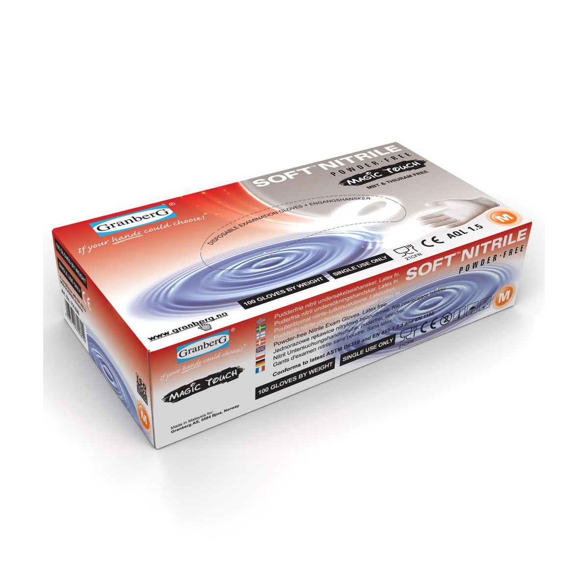 Kertakäyttökäsineet Magic Touch® Soft Nitrile™