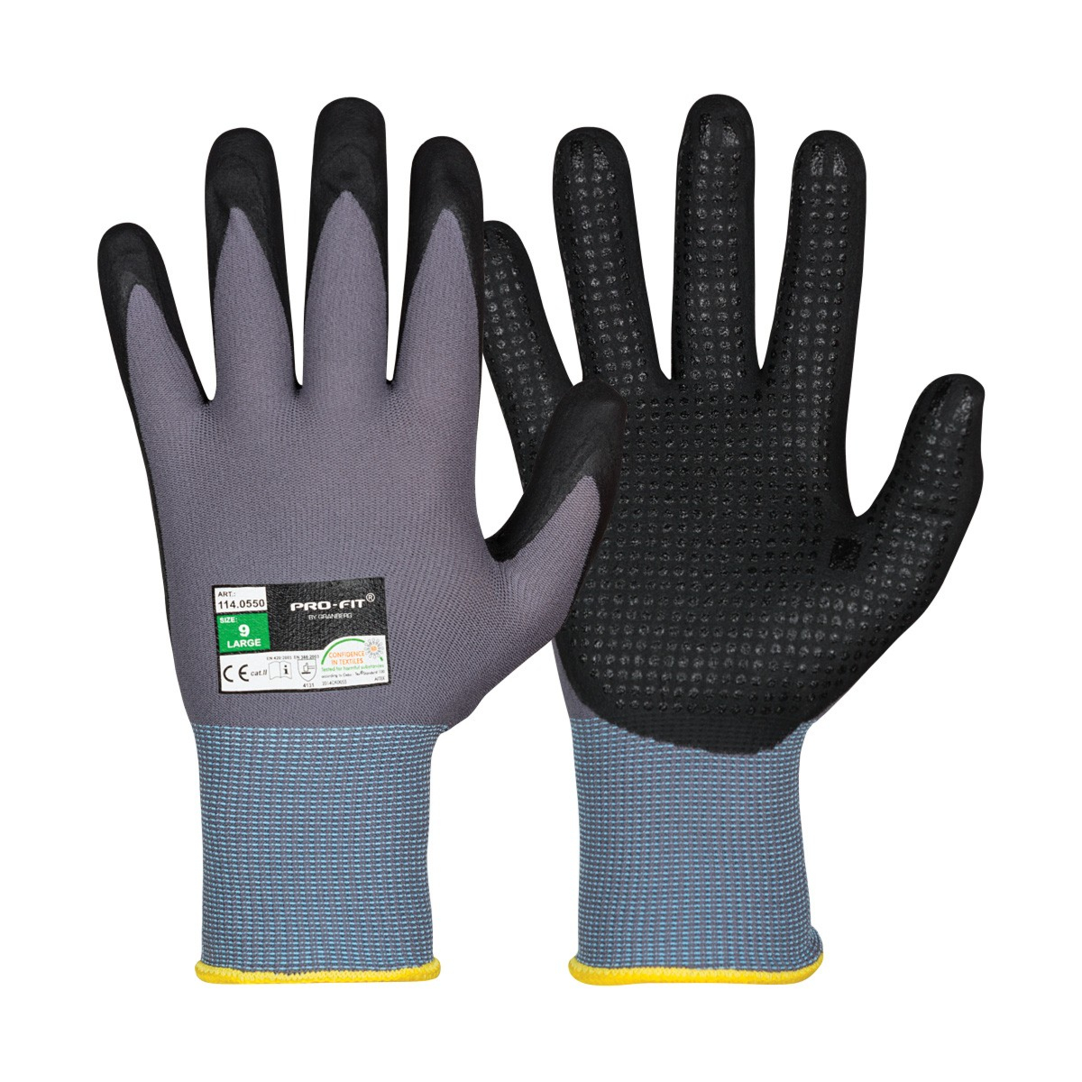 Asennuskäsineet Powerfit®, Oeko-Tex® 100 -hyväksytyt, 12 paria