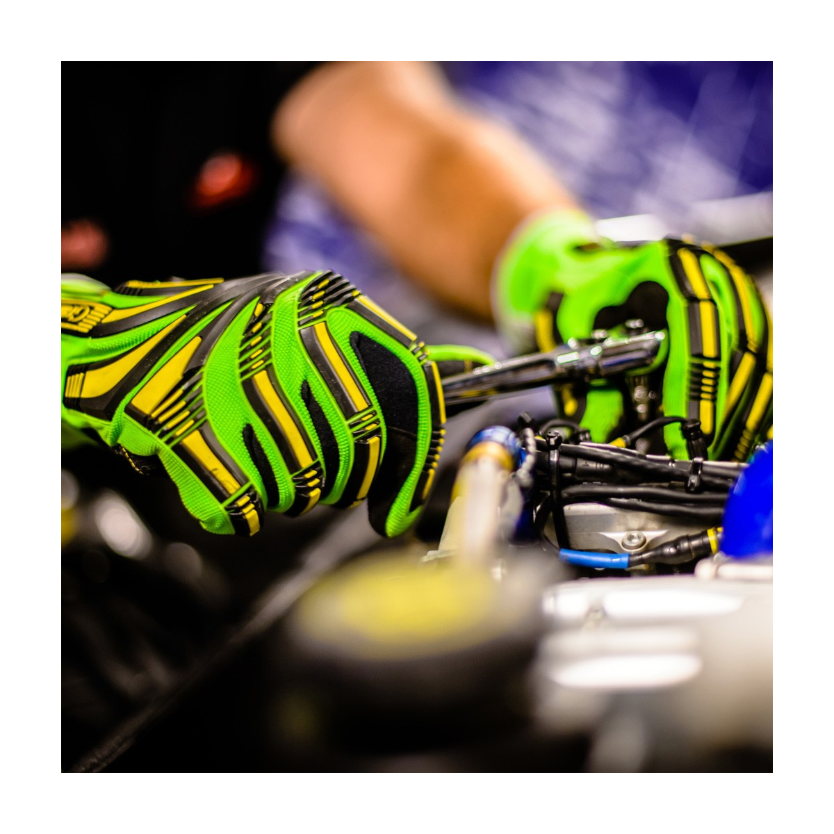 Viiltosuojakäsineet iskunvaimennuksella, 6 paria