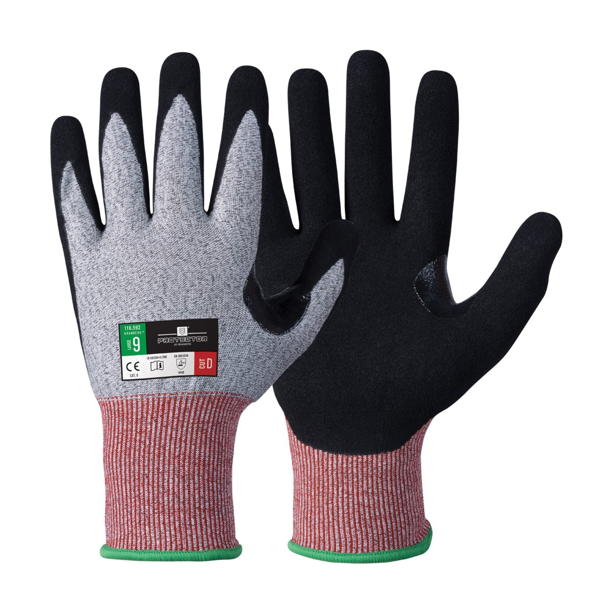 Kosketusnäytön kanssa yhteensopivat viiltosuojakäsineet, Oeko-Tex® 100 -hyväksytyt kosketusnäytöt, 12 paria