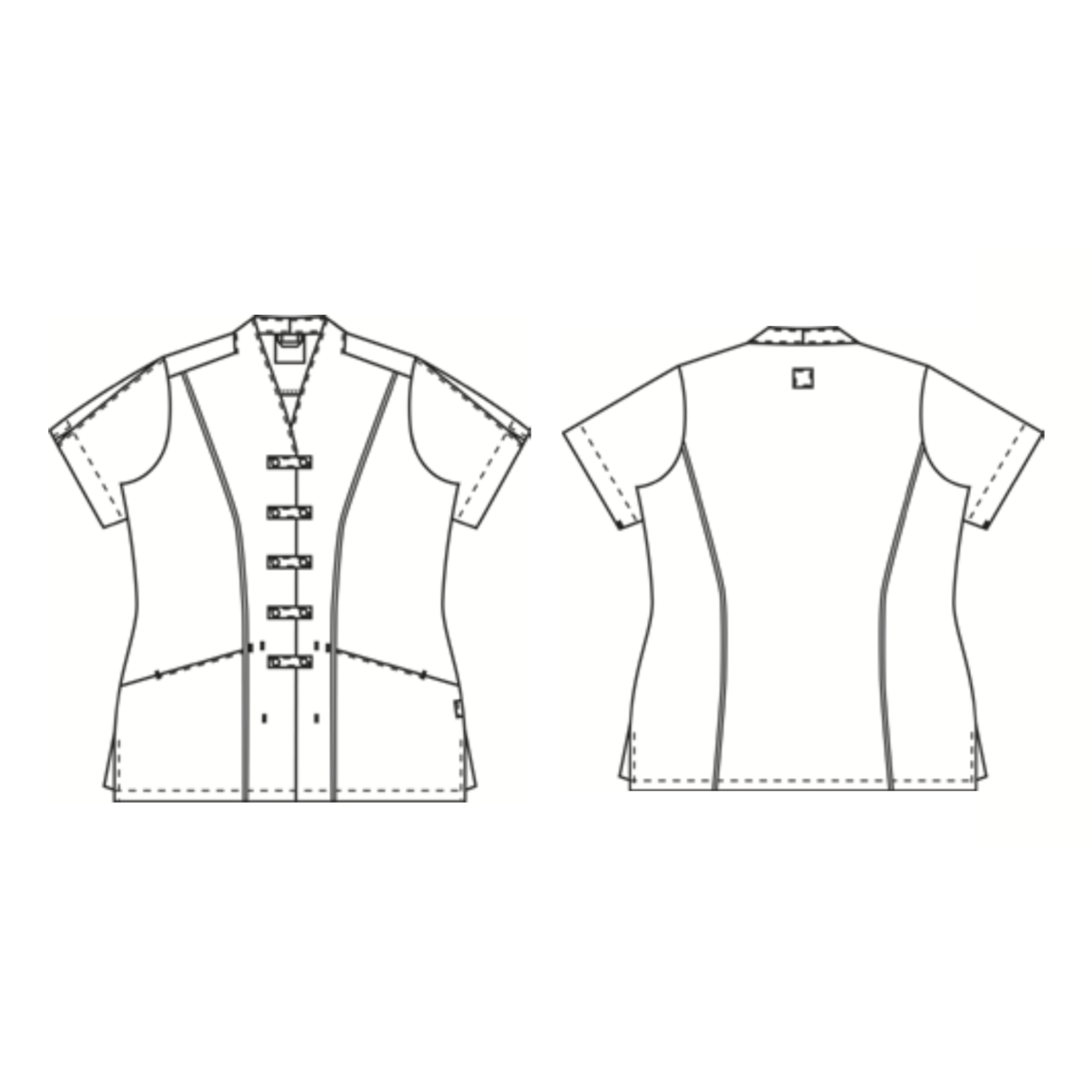 Naisten tunika joustavalla materiaalilla, Wellness