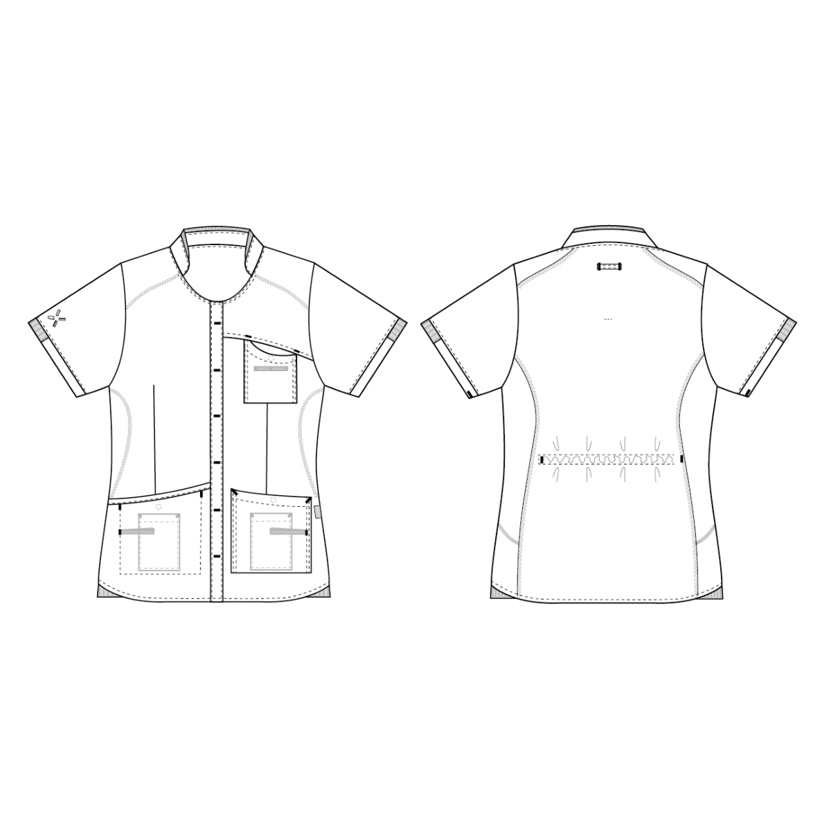 Naisten tunika/paita, Sporttinen