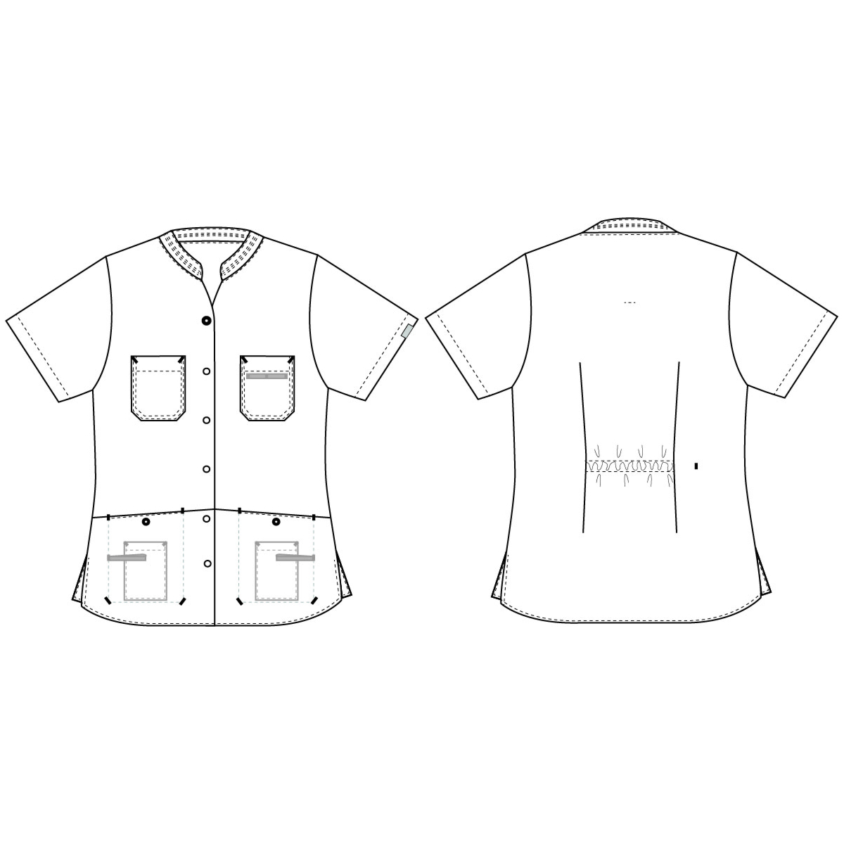 Naisten tunika, Luonnonvärinen