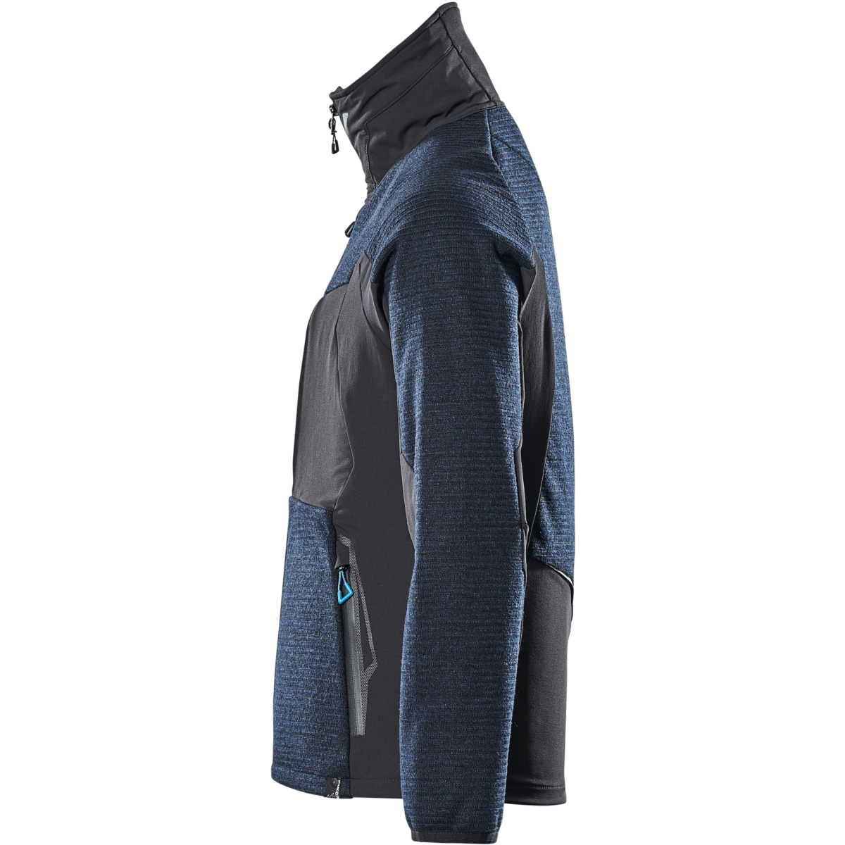 Neulottu takki vetoketjulla