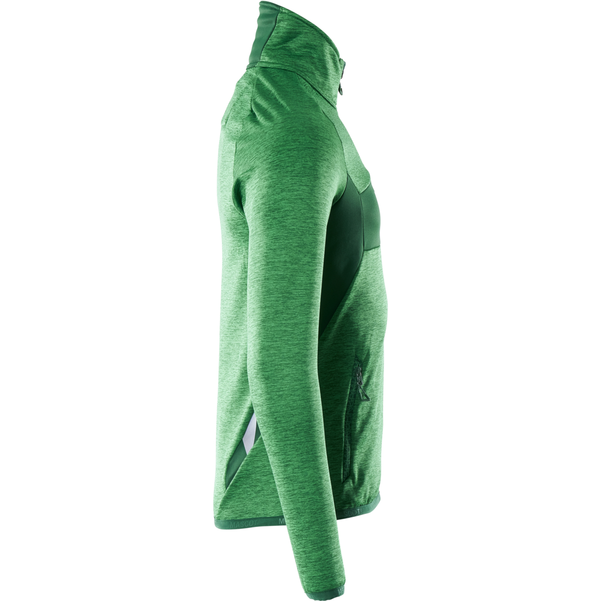 Fleece-neulepusero, jossa puolipitkä vetoketju