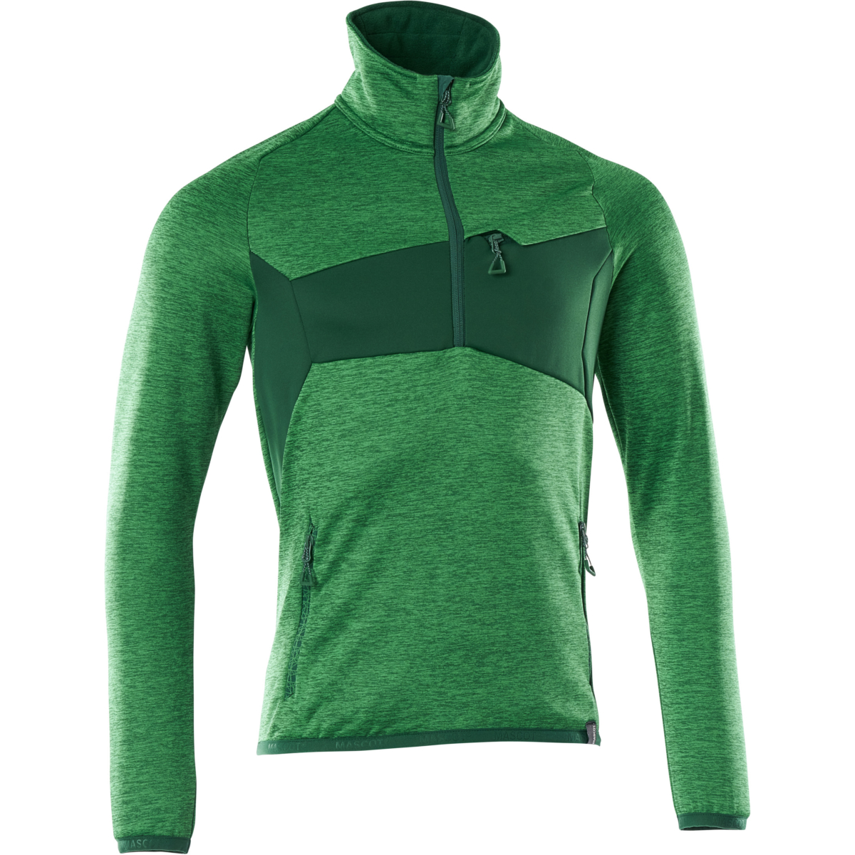 Fleece-neulepusero, jossa puolipitkä vetoketju