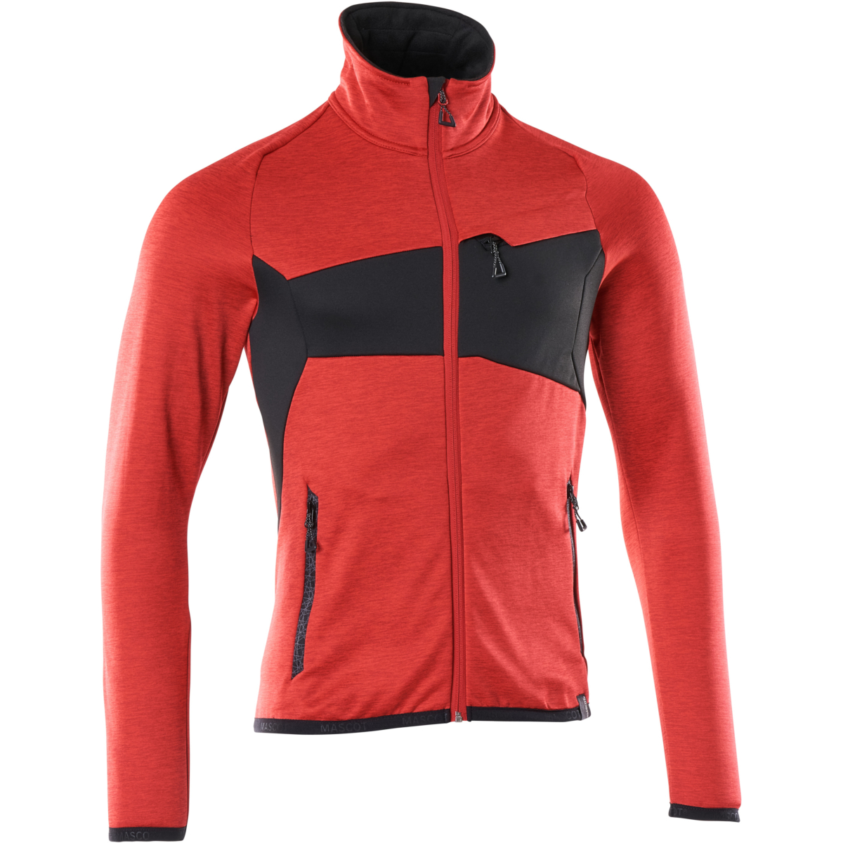 Fleece-neulepusero vetoketjulla