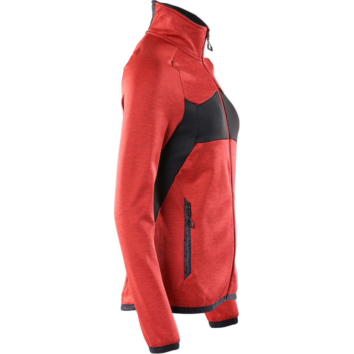 Fleece-neulepusero vetoketjulla