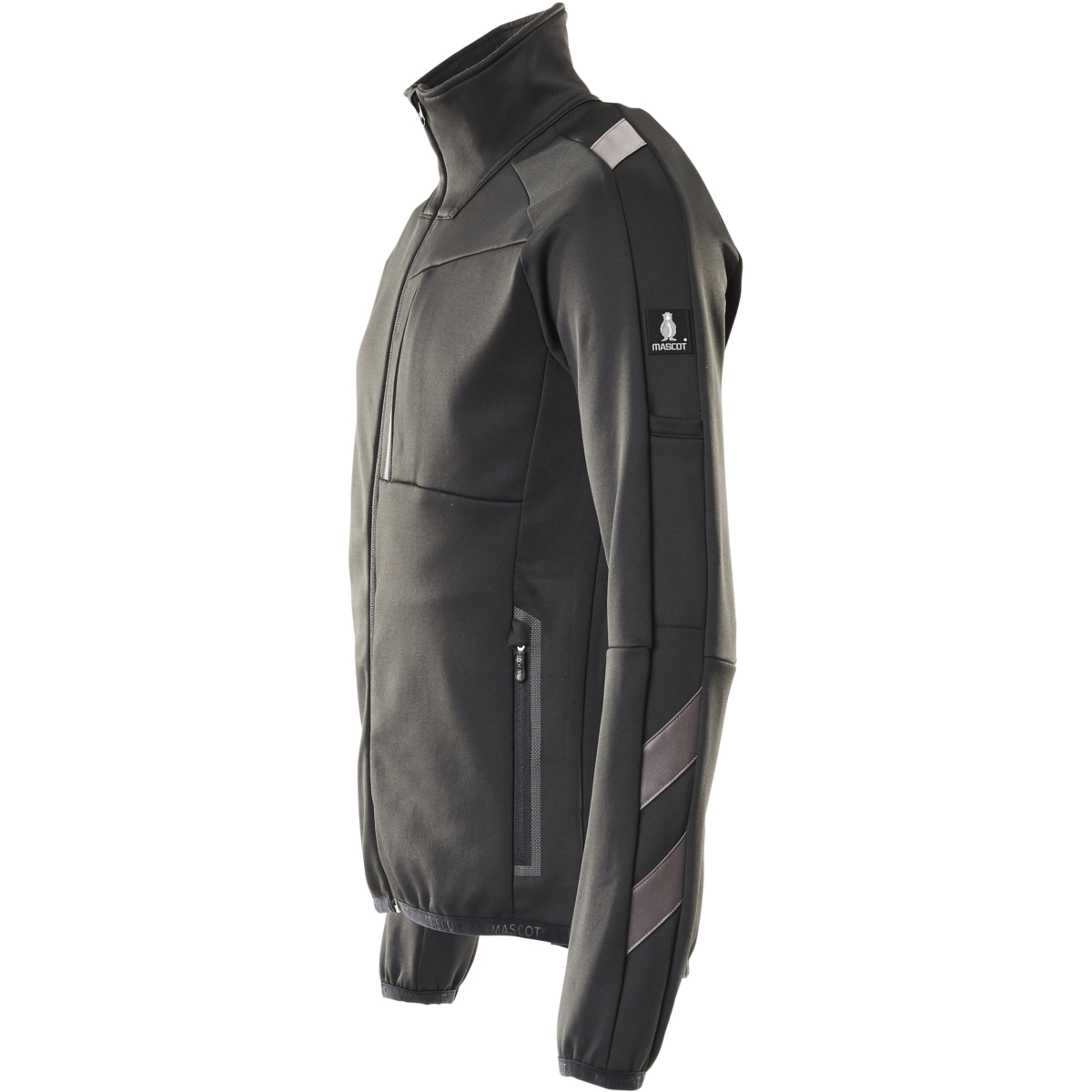 Fleece-neulepusero vetoketjulla