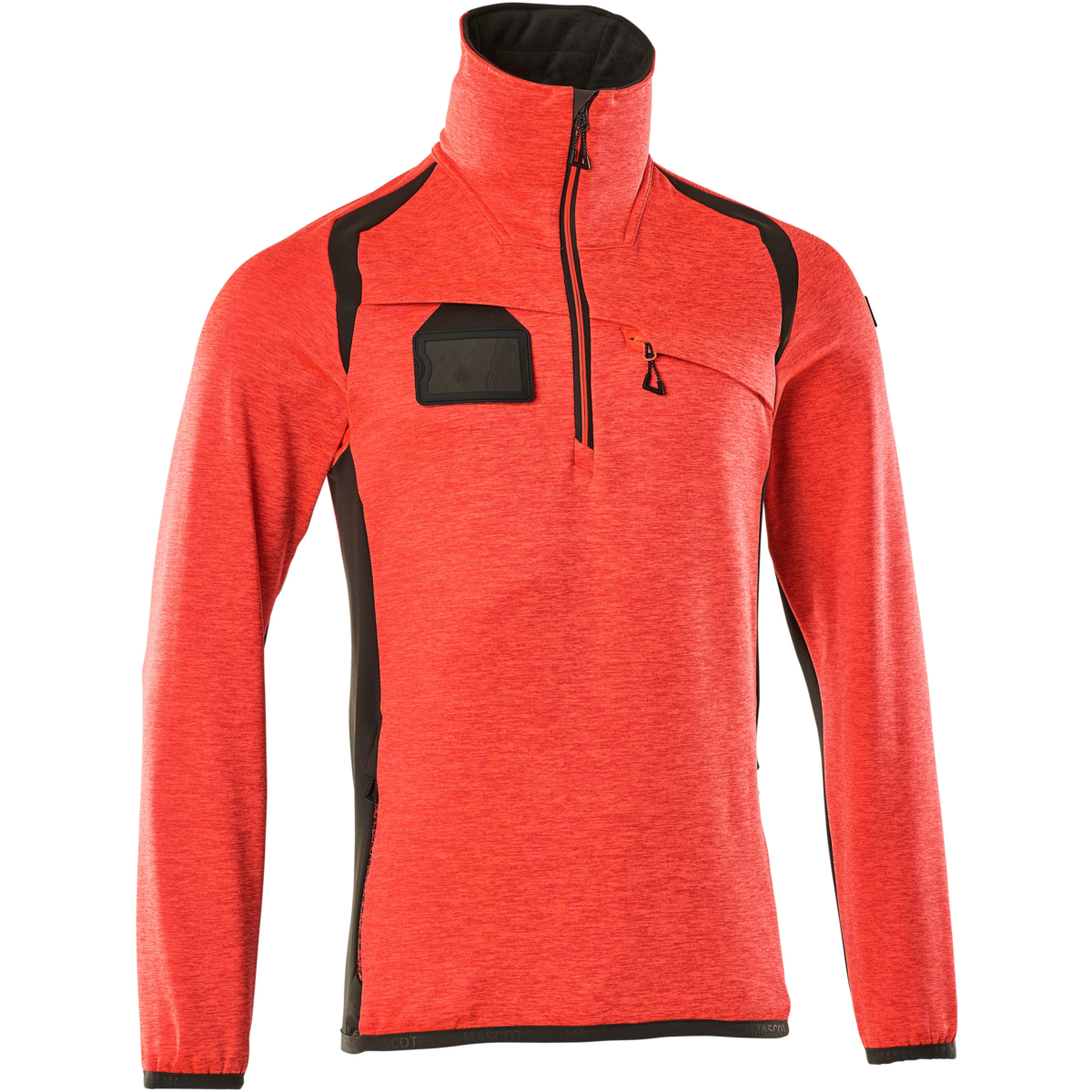 Fleece-neulepusero, jossa puolipitkä vetoketju