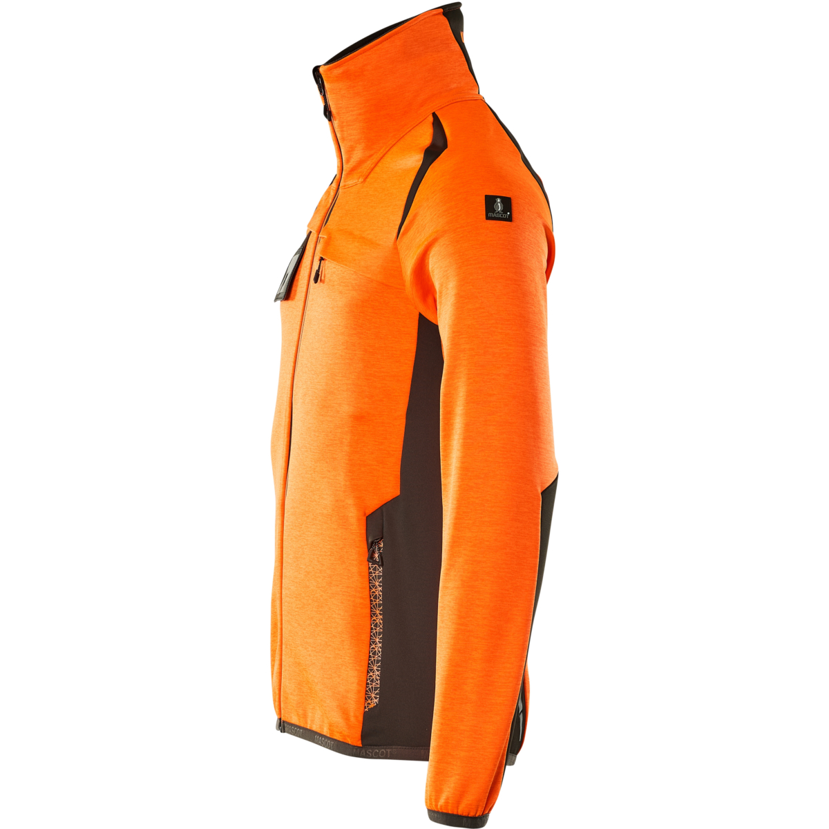 Fleece-neulepusero vetoketjulla