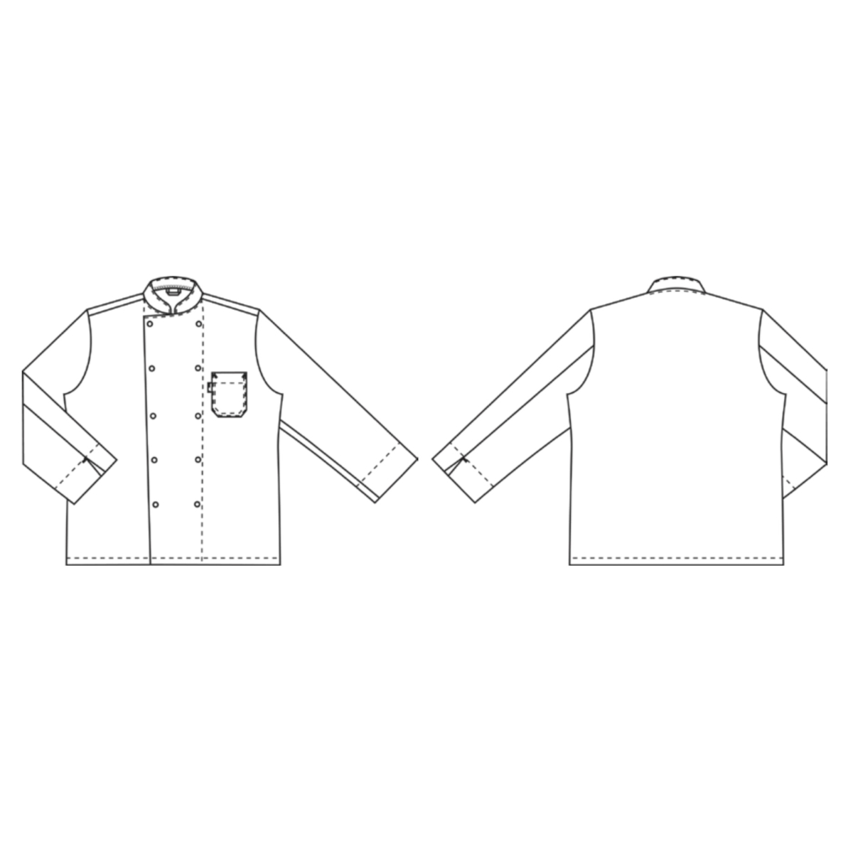 Kokin takki painonappikiinnityksellä ja hihansuulla, Delight