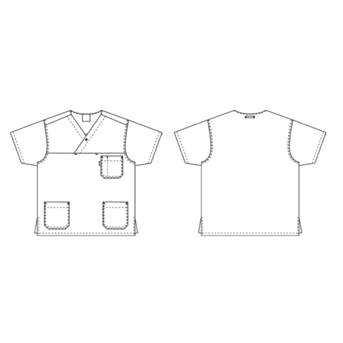 Unisex-työtakki, perushoito