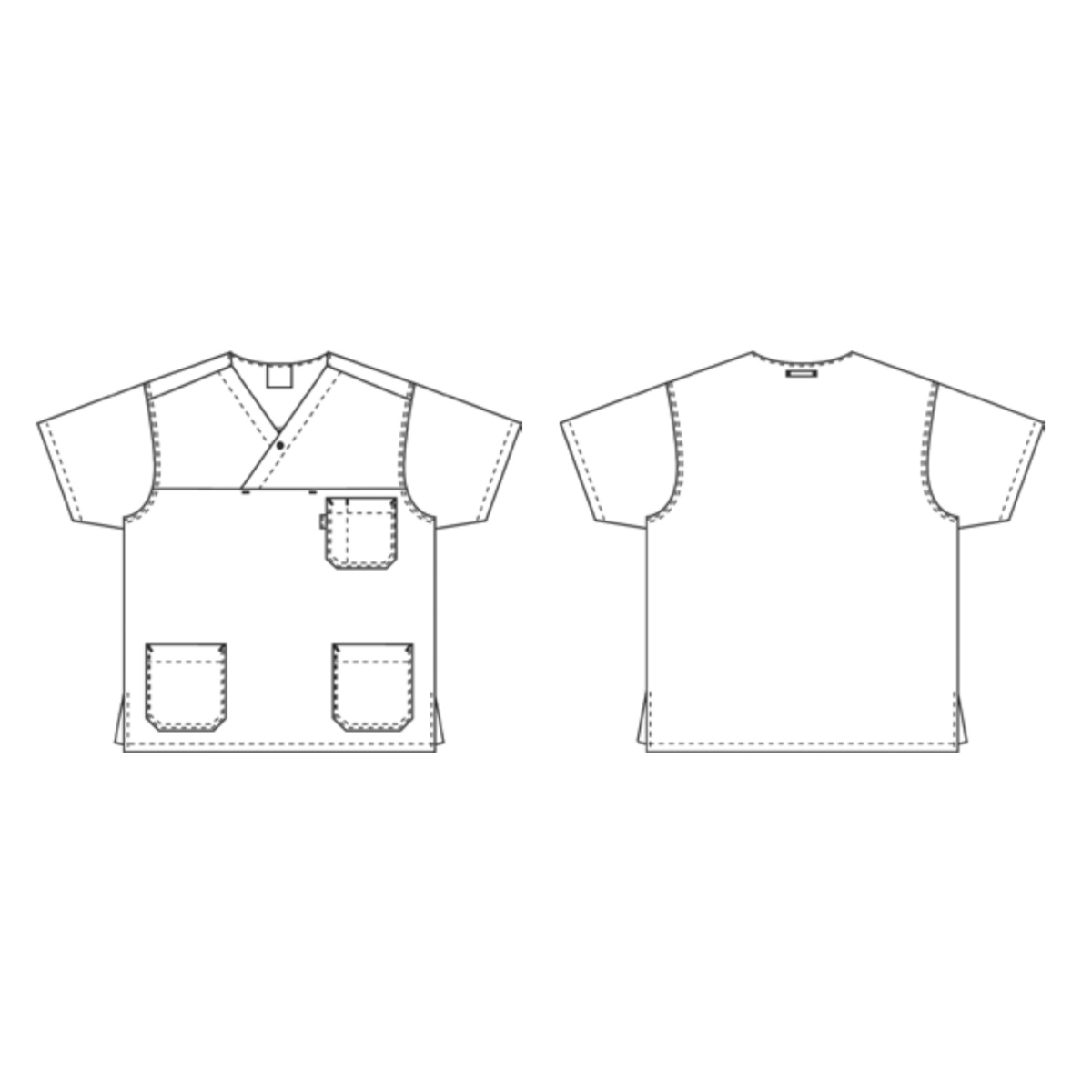 Unisex-työtakki, perushoito