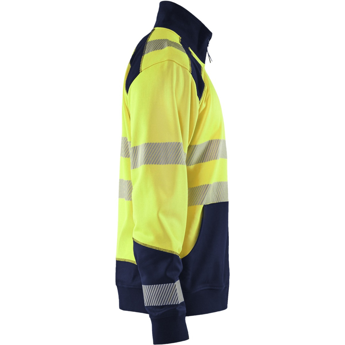 3556 Highvis collegepaita lyhyellä vetoketjulla
