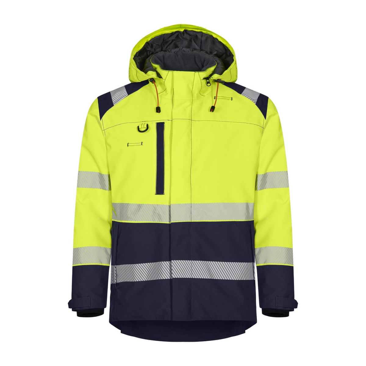 Huomiovärinen talvitakki