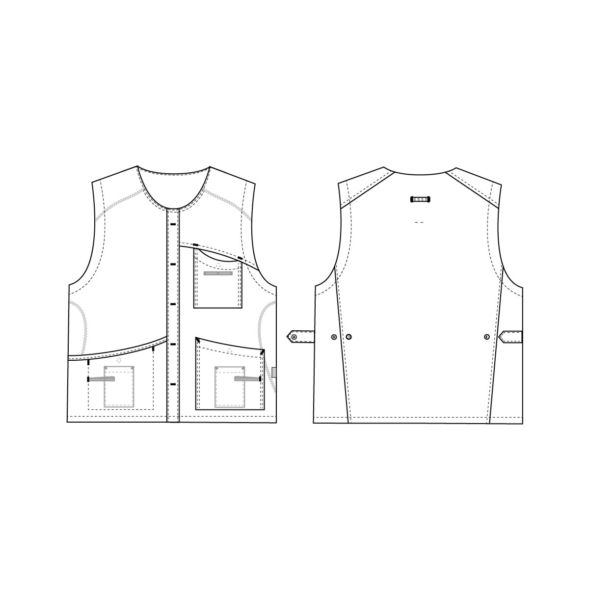 Unisex-liivi, sporttinen