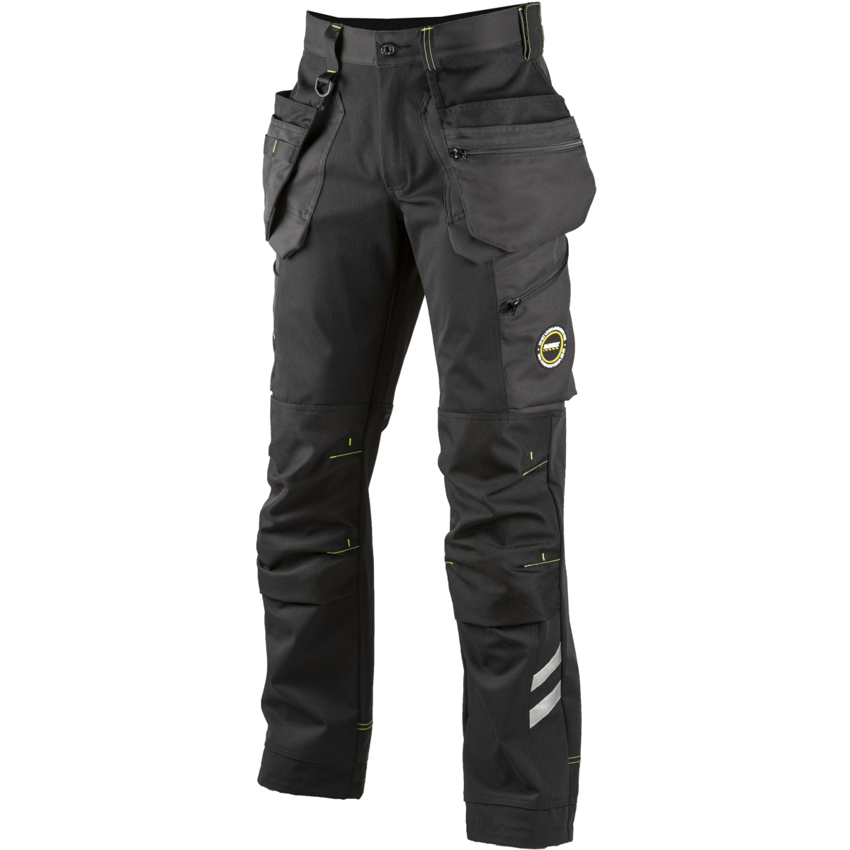 Superstretch-tyyliset, roikkuvilla taskuilla varustetut housut 6086