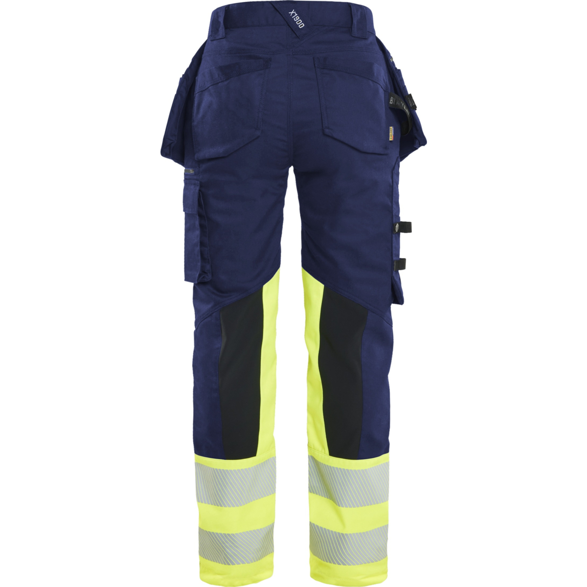 7030 Naisten highvis riipputaskuhousut stretch