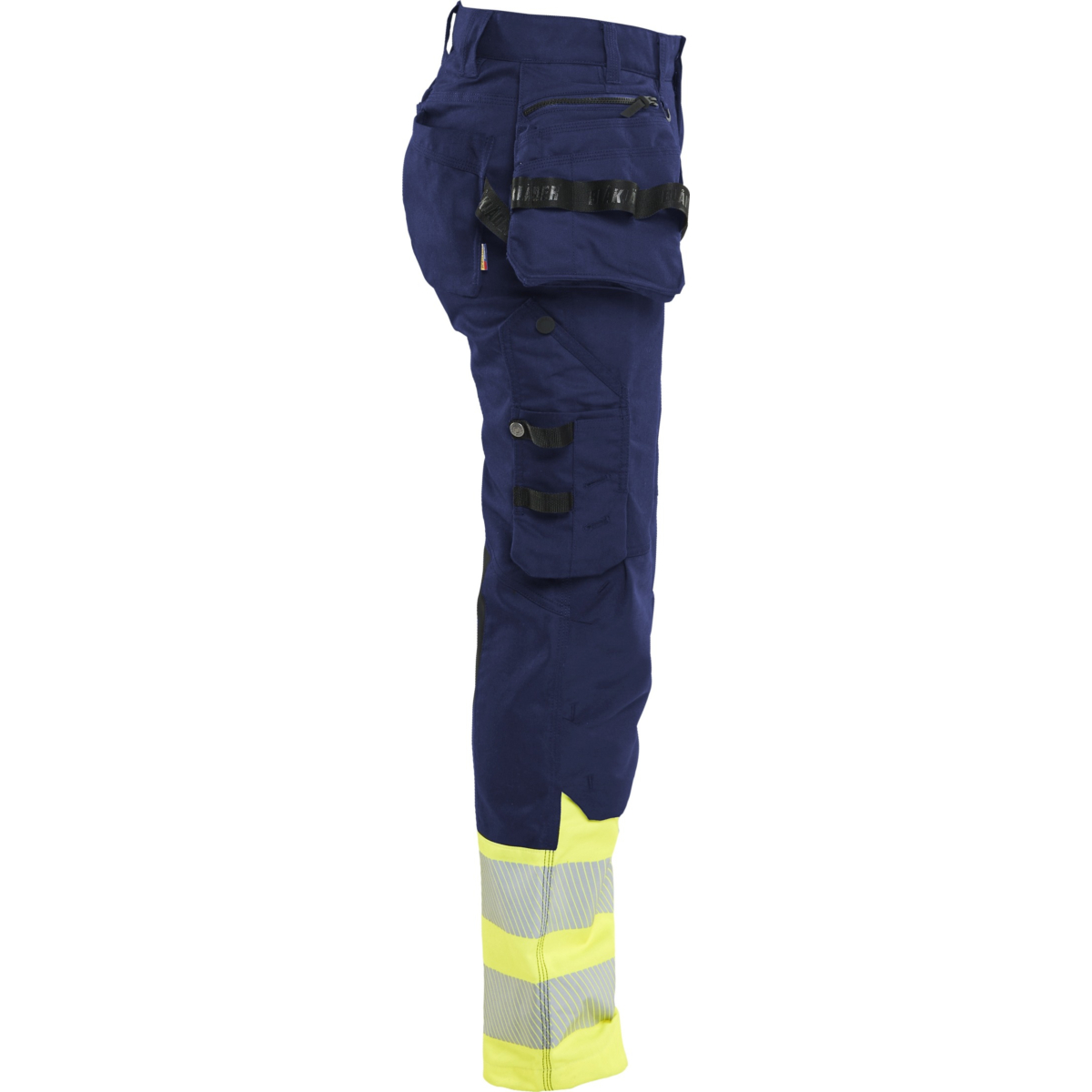 7030 Naisten highvis riipputaskuhousut stretch
