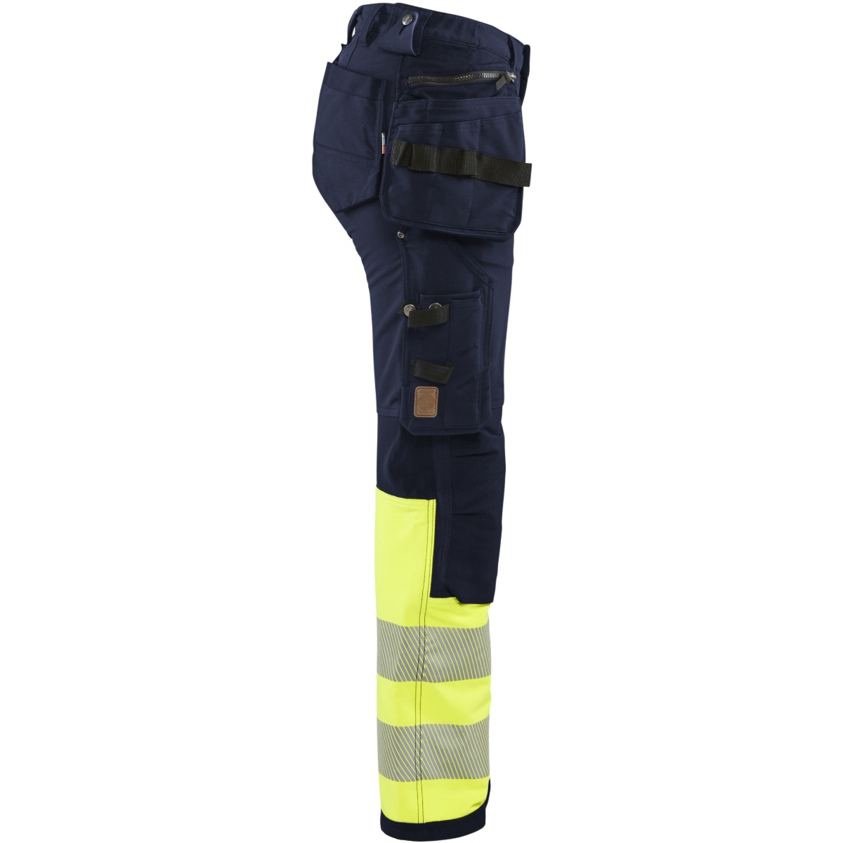 7193 Naisten highvis riipputaskuhousut 4-way stretch