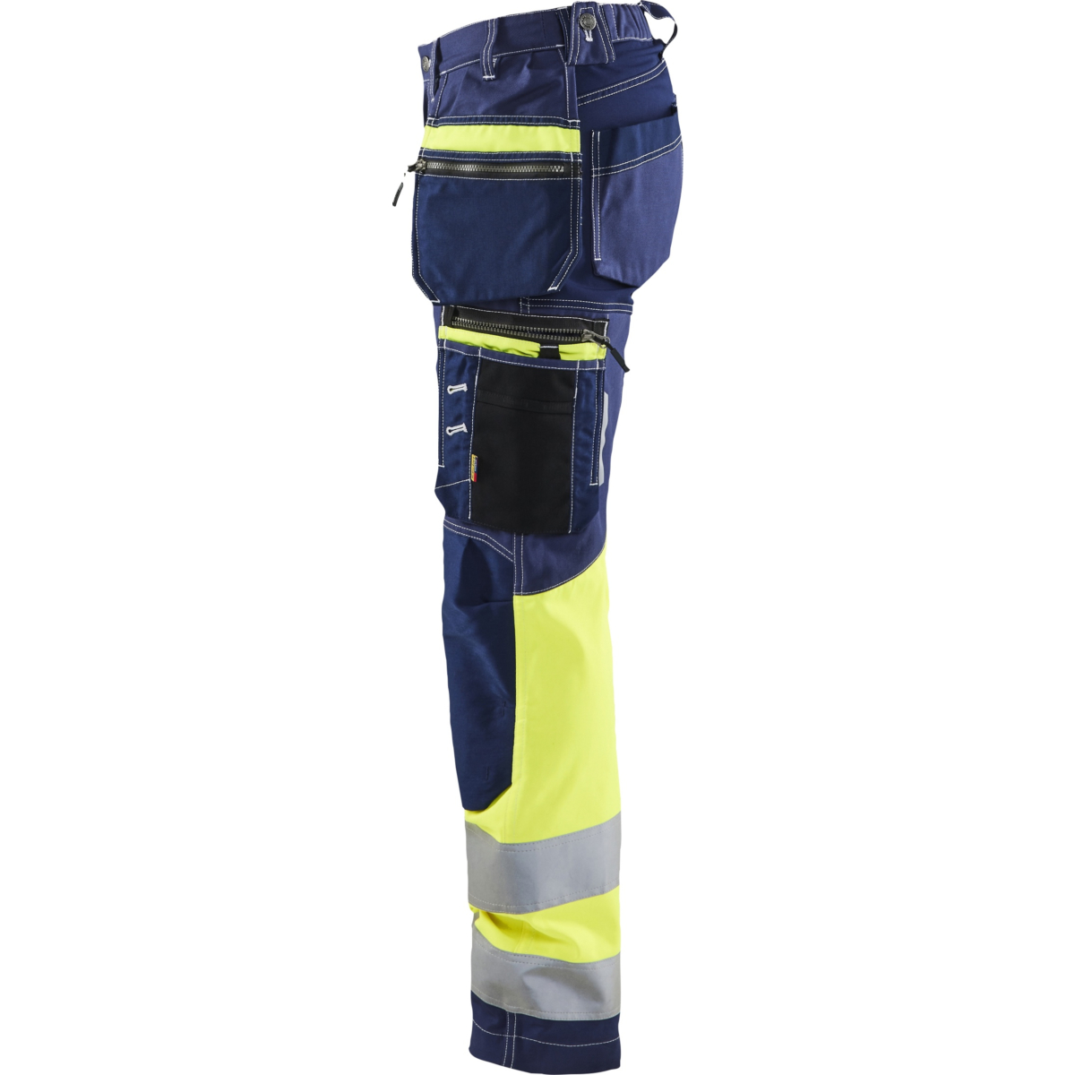 7196 Naisten highvis riipputaskuhousut stretch