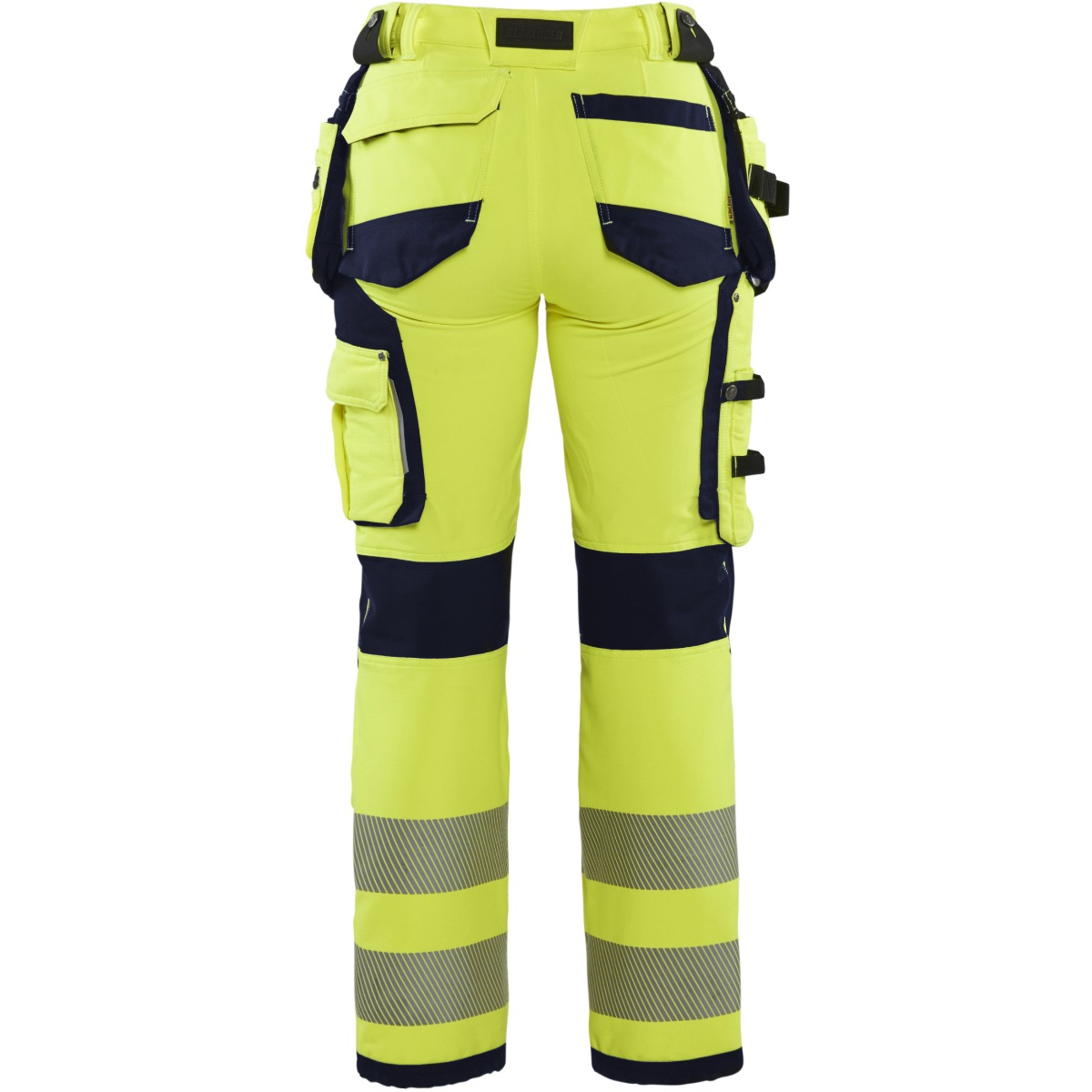 7197 Naisten highvis riipputaskuhousut 4-way stretch