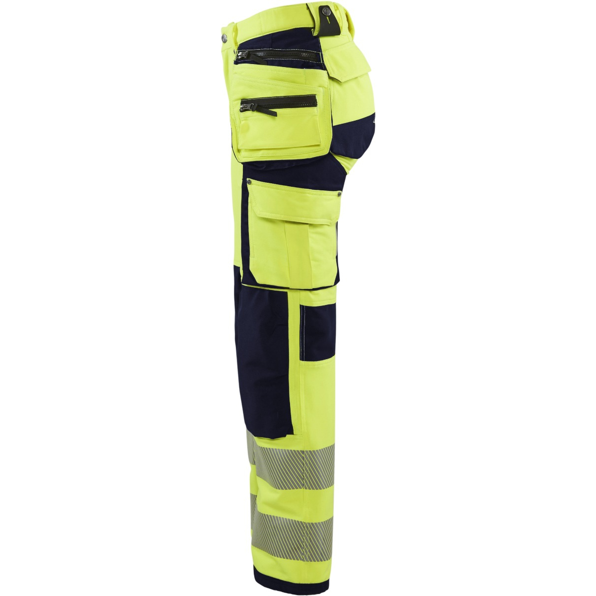 7197 Naisten highvis riipputaskuhousut 4-way stretch