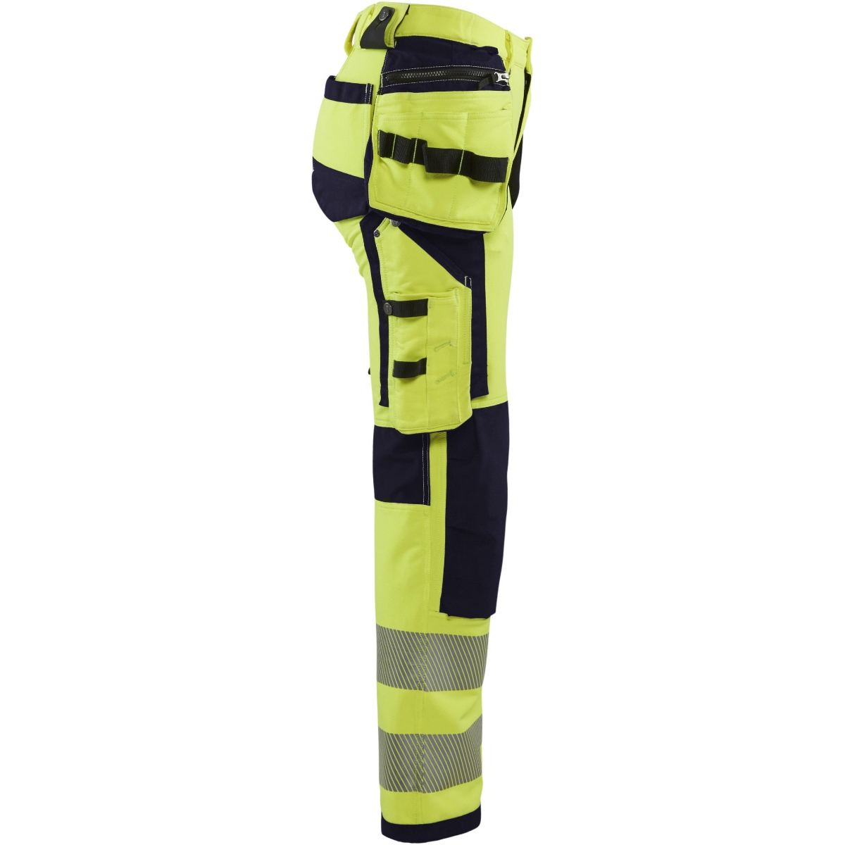 7197 Naisten highvis riipputaskuhousut 4-way stretch