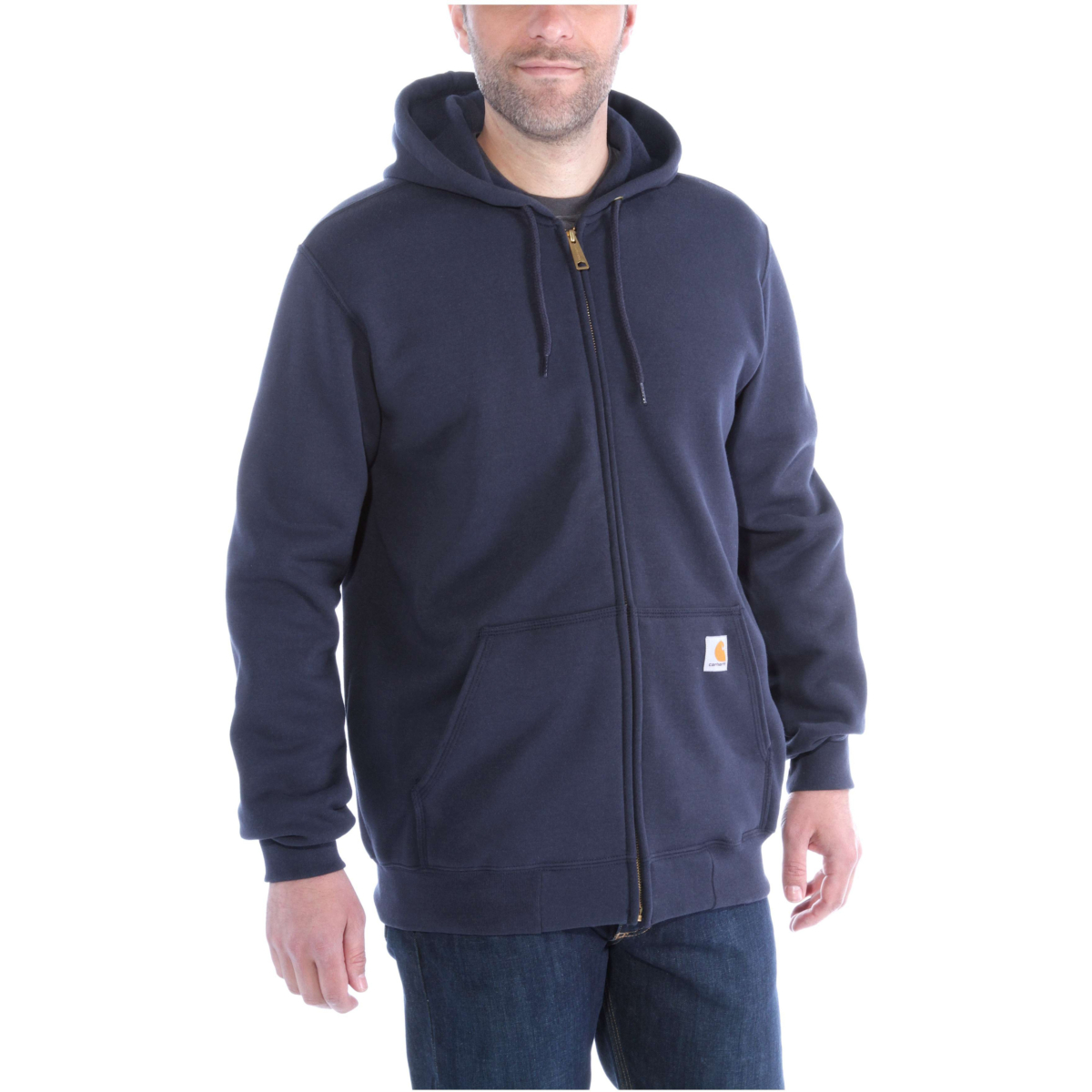 Väljä istuvuus, keskipaksu, täyspitkä vetoketjullinen collegepaita