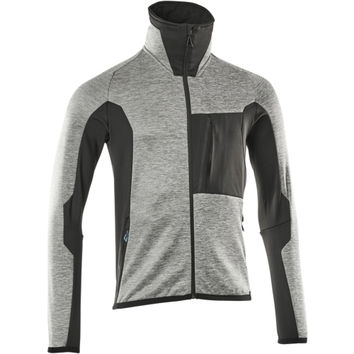 Fleece-neulepusero vetoketjulla