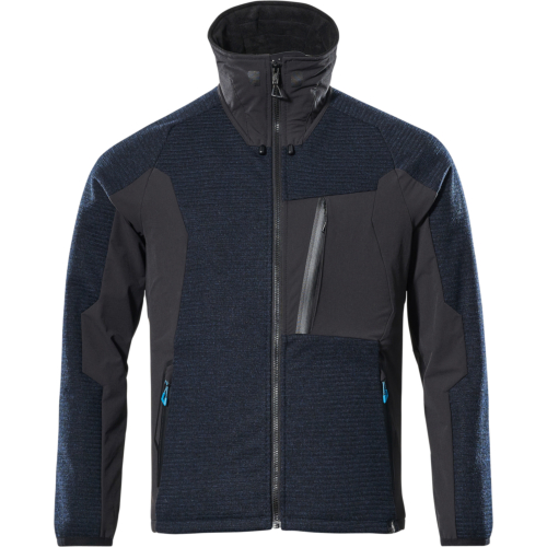 Neulottu takki vetoketjulla