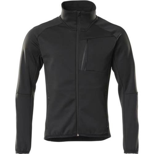 Fleece-neulepusero vetoketjulla