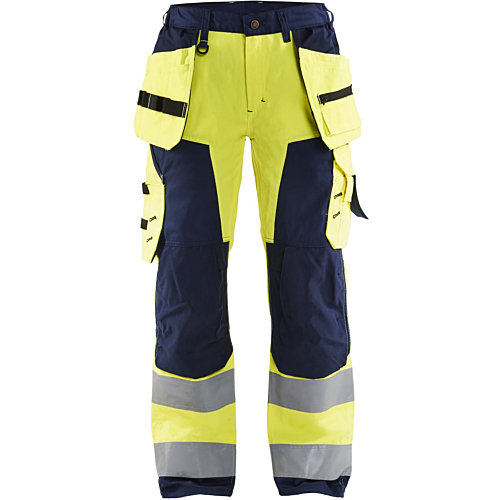 7156 Naisten highvis riipputaskuhousut